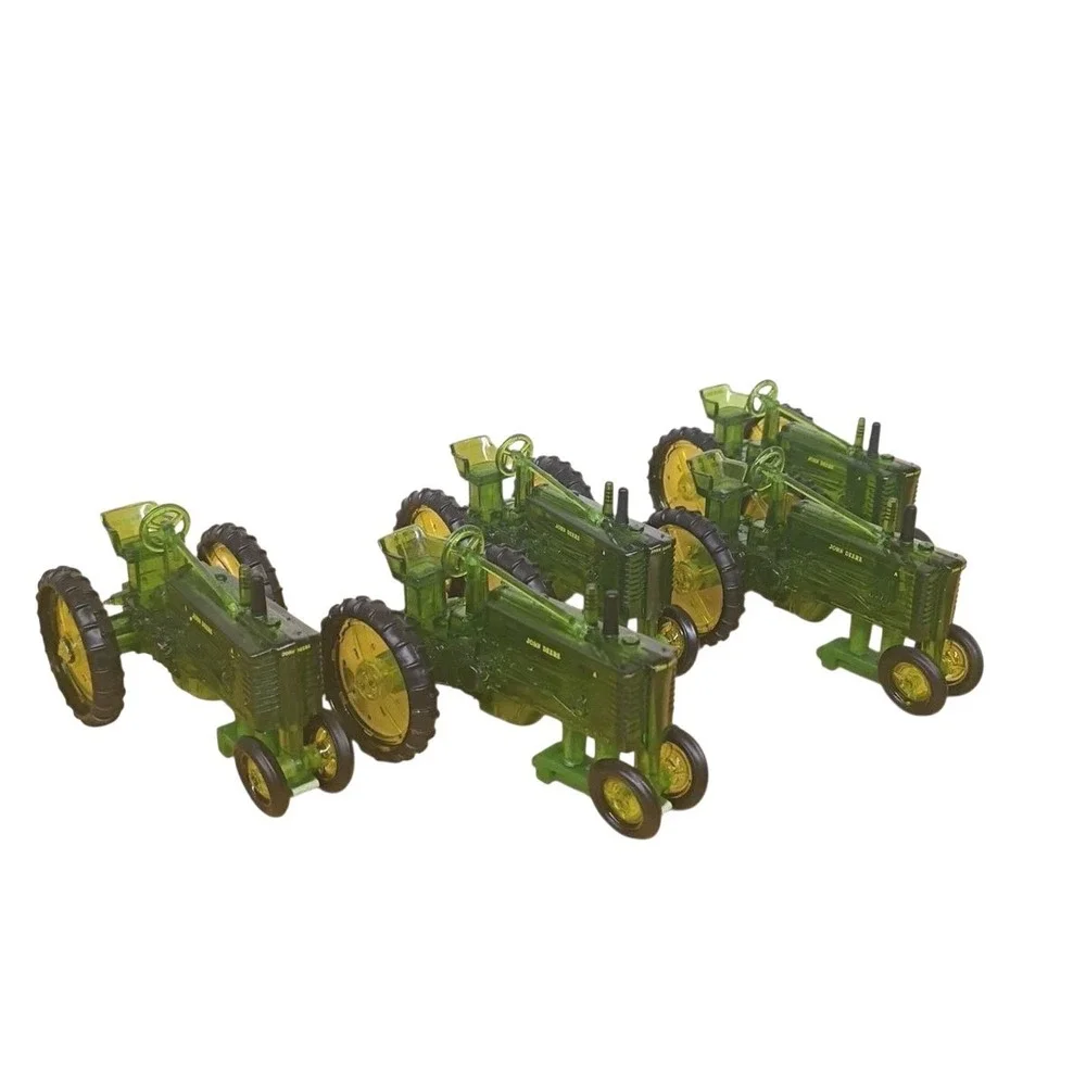 Set Of 5 John‎ Deere Model A Tractor Decorative Christmas Light Ornaments 5010